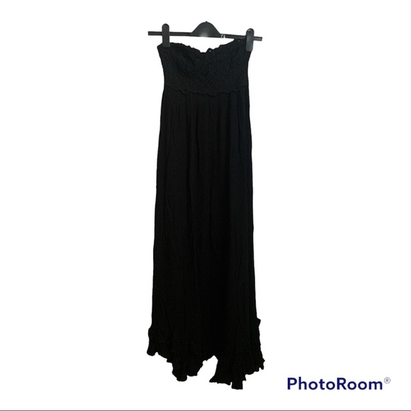 Free People Adella Corset Maxi Dress Black NWT - Picture 3 of 7
